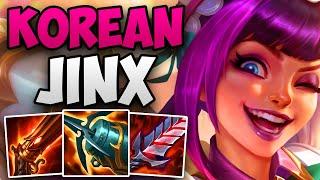 KOREAN CHALLENGER ADC CARRIES WITH JINX! | CHALLENGER JINX ADC GAMEPLAY | Patch 14.5 S14