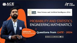 Probability and Statistics from GATE DA 2024 | Question from GATE 2024 | ACE Online