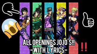 All openings updated jojo's with lyrics