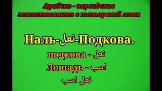 Арабские и персидские слова которые вошли в татарский язык