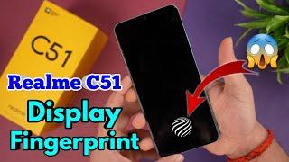 realme c51 me display fingerprint kaise lagaye, realme c51 fingerprint lock