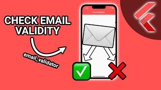 Flutter Tutorial - Check Email Validity (email_validator) #Flutter #AppDevelopment