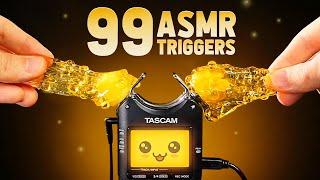 ASMR 99 TRIGGERS in 99 Minutes for a 99.99% Sleep & Tingle Guarantee [NO TALKING | Ear 2 Ear]