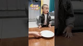 brother and sister eat baby food prank