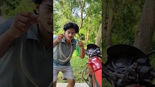 Remove Bike Petrol Easily   #fyp  #lifehacks #experiment