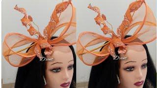 HOW TO MAKE THIS TRENDING CRINOLINE BIG BOW FASCINATOR HEADPIECE