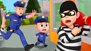 Police Songs - Job and Career + Color Songs - More Nursery Rhymes & Rosoo Kids Songs