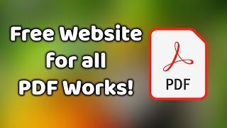 How to Edit PDF & Convert PDF to Word - FREE Website for all PDF related Works  #Shorts