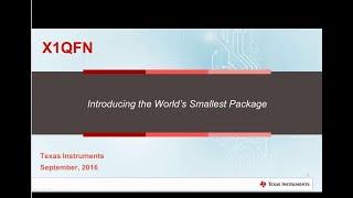 Industry's Smallest QFN Package