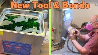 Cleaning Skid Steer Hardware With Vevor Ultrasonic Cleaner & Body Filler on Frame Update