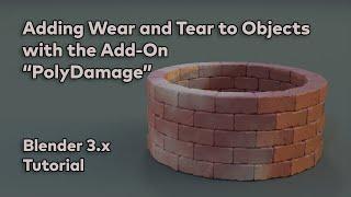 Adding Wear and Tear to your Objects with "PolyDamage" (Blender 3.x Tutorial)