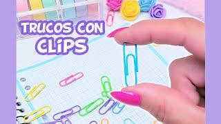 Trucos con clips   4 Ideas creativas con clips / Trucos para la escuela / Hacks para la escuela