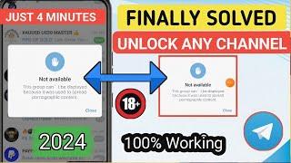 Telegram This Group Can't Be Displayed Because It Was Used To Spread | 2024 How To Fix