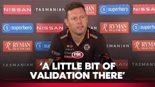 Sam Mitchell praises Hawks' grit after statement win against Swans | Press Conference | Fox Footy