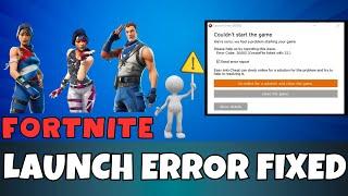 Fortnite Launch Error - Couldnt start game error code: 30005 - Easy anti cheat error fixed 2023