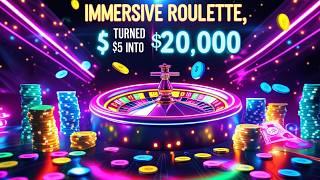 I TURNED $5 INTO $20,000 AT IMMERSIVE ROULETTE!