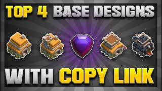 "THE BEST TROPHY BASES FOR TH6-TH9! - TOP 4 BASE DESIGNS FOR TH6,TH7,TH8,TH9 WITH COPY LINK