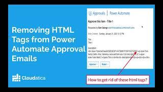 Removing HTML Tags from Power Automate Approval Emails