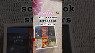 Asmr unboxing journaling stickers|scenery stickers for scrapbook #youtubeshorts #shortsfeed #asmr