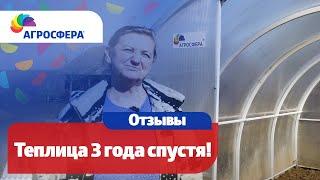 Отзыв о теплице #Агросфера, 3 года спустя / агросфера.рф