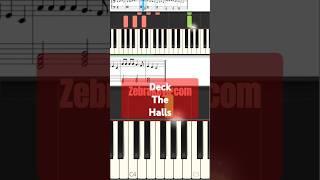 Easy music with notes "Deck The Halls" #zebrakeyslearnsongs