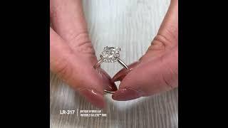 3.26ct Antique Hybrid Lab Diamond Invisible Gallery™ Ring