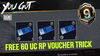 Free 60UC Rp Voucher | How To Get Free 60Uc Rp Voucher Trick In BGMI A9 Royale Pass | BGMI C7S19