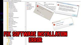 How to fix Software Installation Error in Windows 10/11/8.1 Fail & Install  How To Solve