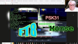 PhantomSDR mit fldigi  "Geräusche dekodieren" ► PSK31 · FT8 · Morse Code ► Decoding signals