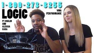 Logic ft. Khalid & Alessia Cara Perform "1-800-273-8255” | 2017 VMAs | Couple Reaction