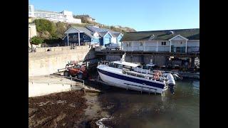 Tricky Boat Launch at Ventnor Haven Isle of Wight UK