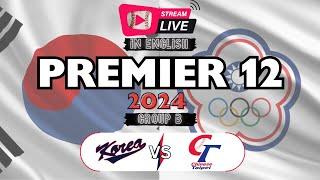 LIVE 2024 Premier 12 South Korea vs Chinese Taipei