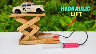 How to Make Hydraulic Powered Lift From Cardboard