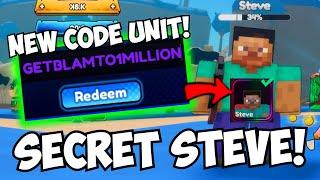 How To Get MY NEW CODE UNIT STEVE! | Anime Galaxy