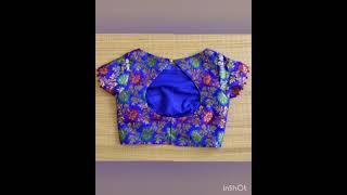 Boat neck design for blouse,