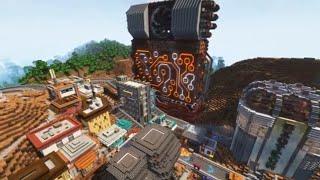 [Minecraft] Markoy Builds - Episode 32 - Building the Radon Circuits building in the cyberpunk city