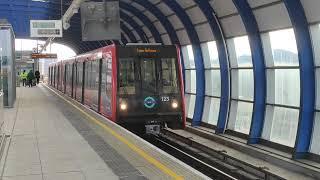 DLR rail London: London city Aiport station.