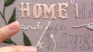 How to Embroider Letters Using the Stem Stitch