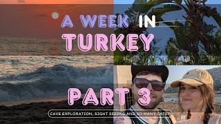 Our friends would LOVE the cats! TURKEY TRAVEL VLOG DAY 3 Alanya Old Town, Dalmatas Caves and more!