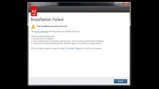 How To Fix Installation Encountered Errors illutrator vs Photoshop CS6 Adobe Premiere Pro CS6