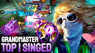 WILD RIFT SINGED - TOP 1 SINGED GAMEPLAY - GRANDMASTER RANKED