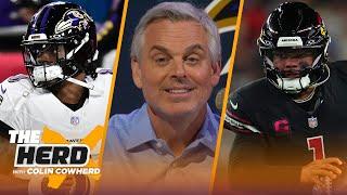 Ravens beat Bucs, Cardinals beat Chargers,  Is Lamar Jackson on pace for the MVP? | NFL | THE HERD