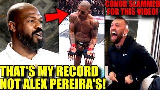 MMA community react to Jon Jones wrongly claiming Alex Pereira's UFC record,Whittaker GOES OFF on DC