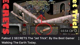 Fallout 2 SECRETS The "Jet Trick". By the Best Gamer Walking The Earth Today.