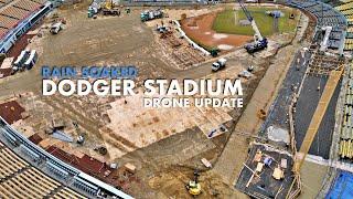 Dodger Stadium $100 Million Clubhouse Construction Drone Update