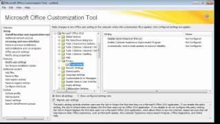 Using the Microsoft Office 2010 Customization Tool