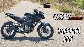 Pulsar NS 200 (BS3) TOP SPEED | faster than bs4?