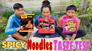 Spicy Noodles Taste Test.