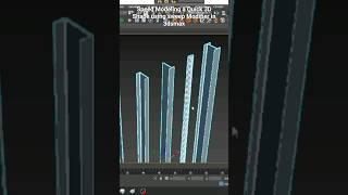 Speed Modeling a 3D Shape using Sweep Modifier in 3dsmax #3dsmax #3dmodeling #3d #tutorial #3dart