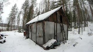 В ИЗБУ к ОТШЕЛЬНИКУ. Рыбалка на озере.